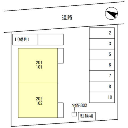 ラフィネ栄の区画図