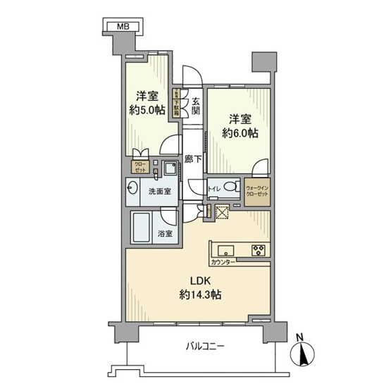 【間取り】 | プラウドシティ国立(プラウドシティクニタチ)
