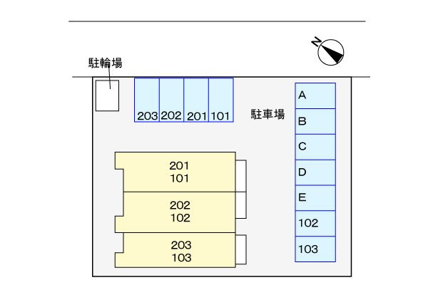 エレガンシア　東新割　　刈谷市の賃貸ならクラスホーム刈谷店の駐車場