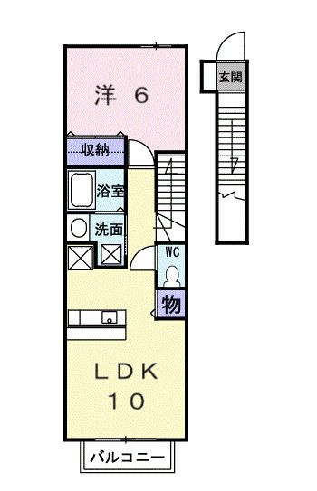 エレガンシア　東新割　　刈谷市の賃貸ならクラスホーム刈谷店の間取り