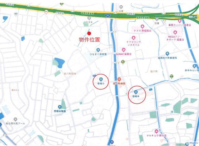 福岡市西区拾六町３丁目の新築一戸建の地図| 