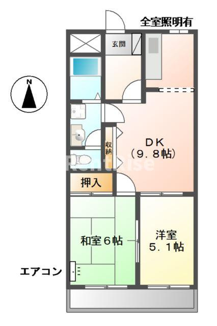 ＬａＶｉｅＥｎＲｏｓｅ　(ラヴィアンローズ)の間取り
