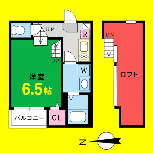 ハーモニーテラス上石川町Ⅱ　名古屋市賃貸　仲介手数料無料の間取り