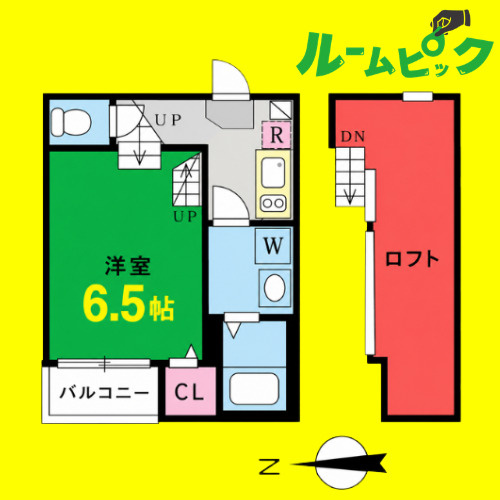 ハーモニーテラス上石川町Ⅱ　名古屋市賃貸　仲介手数料無料の間取り