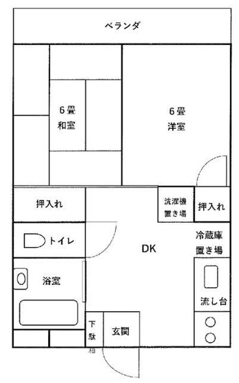 【間取り】 | サンハイツ福田