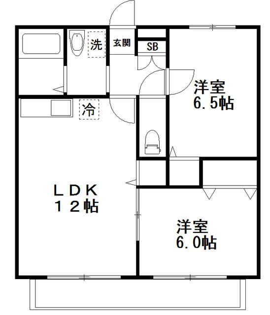 プランドールＢ棟の間取り
