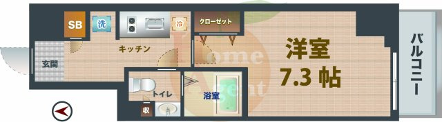 【間取り】 | Log練馬 | 1Kのお部屋です。