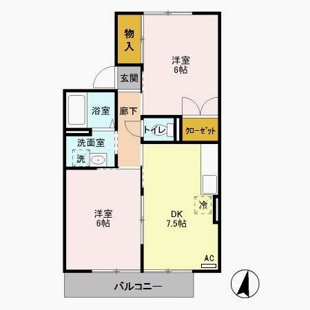 カネダイハウス３の間取り