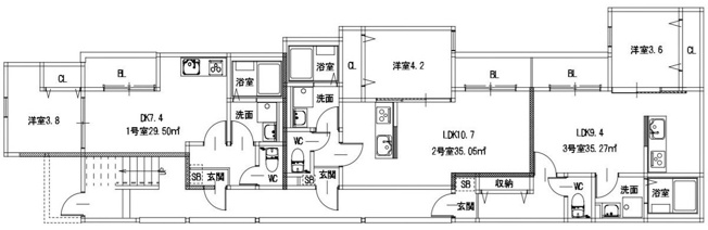 【間取り】 | 横手南町AP　A棟（仮）★プライスホームなら仲介手数料が割引価格です！★