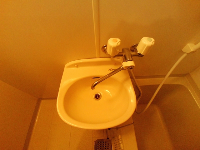 西灘駅前ハイツの洗面所