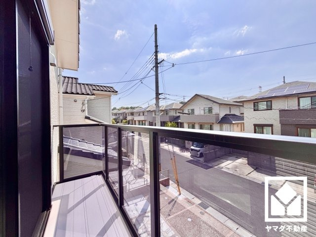 京田辺市同志社山手３丁目　T32号地のバルコニー