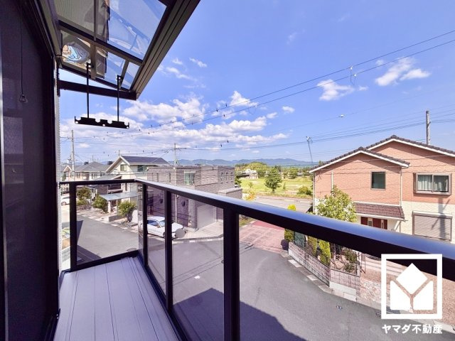 京田辺市同志社山手３丁目　T32号地のバルコニー