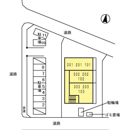 カサデルソルの区画図