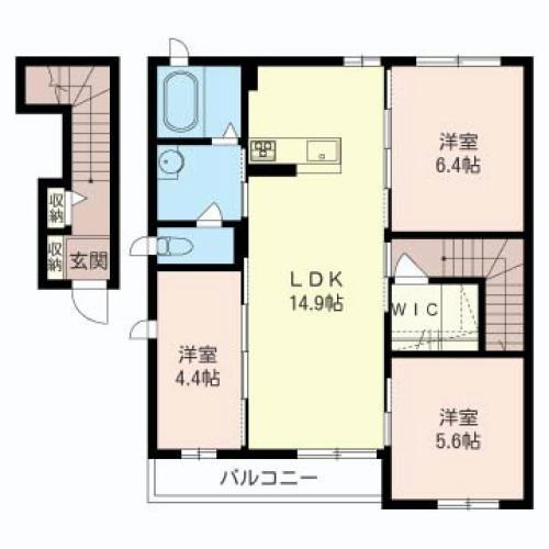 【間取り】 | ウエストヒル　15599　
