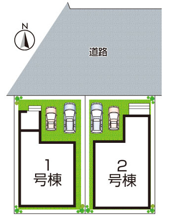 ★野洲市近江富士　第1期　新築一戸建ての区画図|全２区画