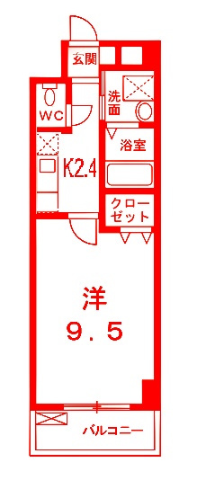 ノーブル・コーケ・横浜の間取り