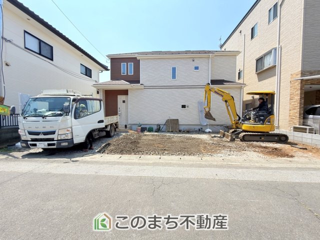ハートフルタウン宇都宮市八千代2丁目1117番60の外観|建築中現地写真（同社施工の完成物件・モデルハウスがご見学できます）