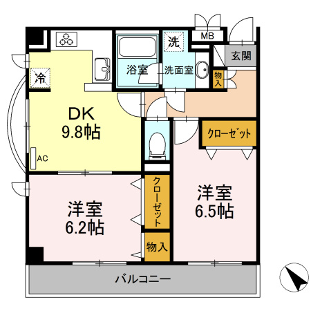 グランディール はるひ野の間取り