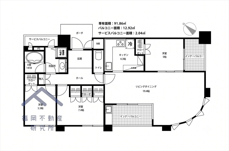 グランドメゾン萩の宮の間取り