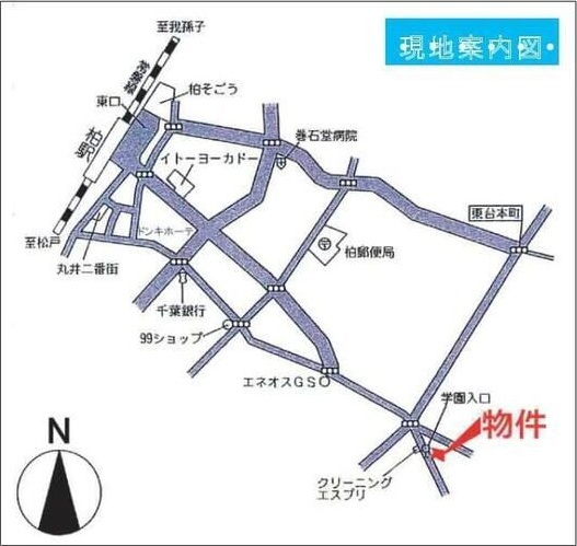 セナリオフォルム柏Ⅱの地図