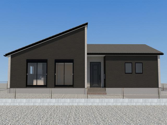 佐賀市神園６丁目の新築一戸建の外観パース| 