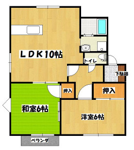 【間取り】 | グリーンリーフ拾番館