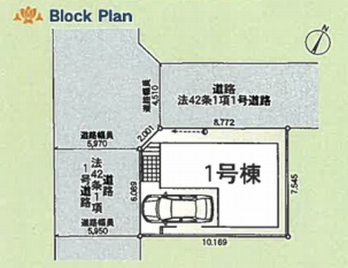 【仲介手数料０円】綾瀬市寺尾釜田第5　新築一戸建ての区画図|綾瀬市寺尾釜田第5　新築一戸建て