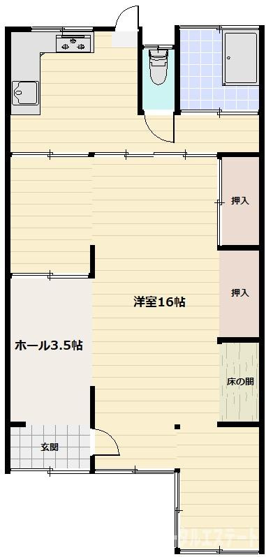 下関市上田中4丁目26番地3の間取り