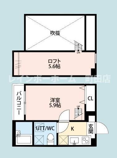 Ferris座間※初期費用分割あと払いサービス利用可能物件の間取り