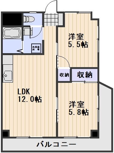 ハイデンス岡山の間取り