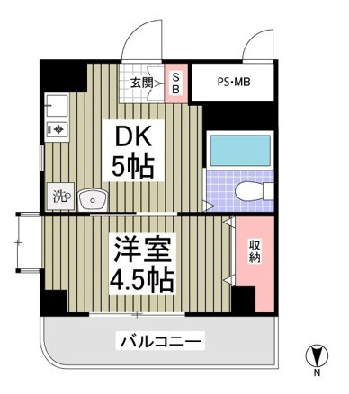 サンルビーASAHIの間取り