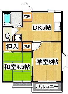ＴＫコーポラスの間取り