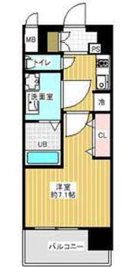 【間取り】 | ミリアン四天王寺夕陽丘Ⅱ