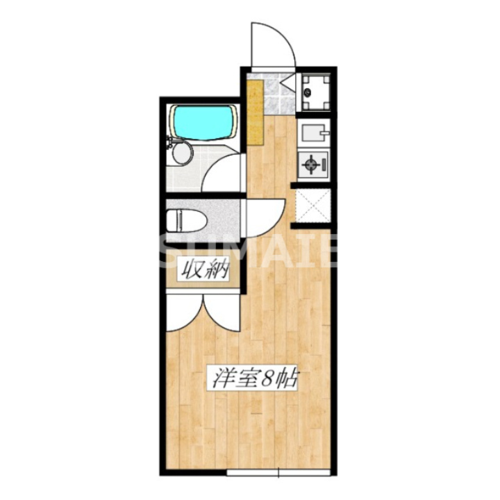 シェ・オークルの間取り|東向きです