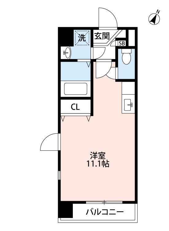 熊本市中央区南熊本２丁目の賃貸マンションの間取り