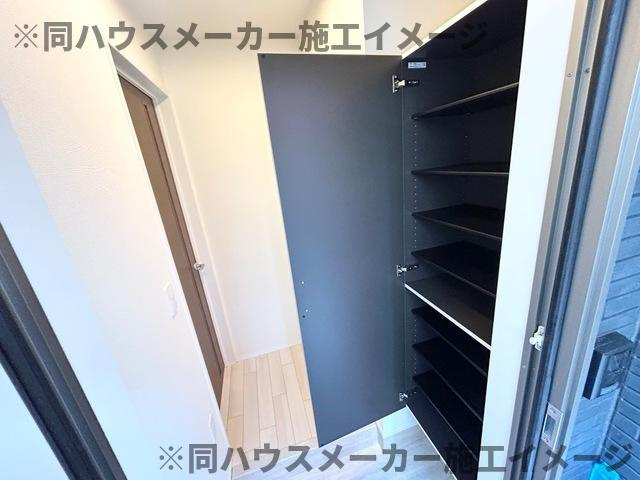 仮）日野市日野アパート新築工事の玄関