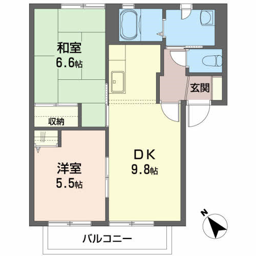ルミエールＣの間取り