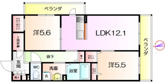 【間取り】 | ファイブヒルズ欅壱番館