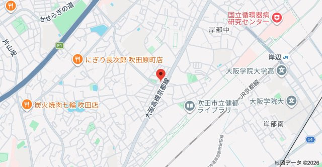 サンメゾン14の地図