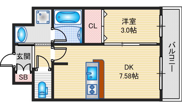 サンメゾン14の間取り