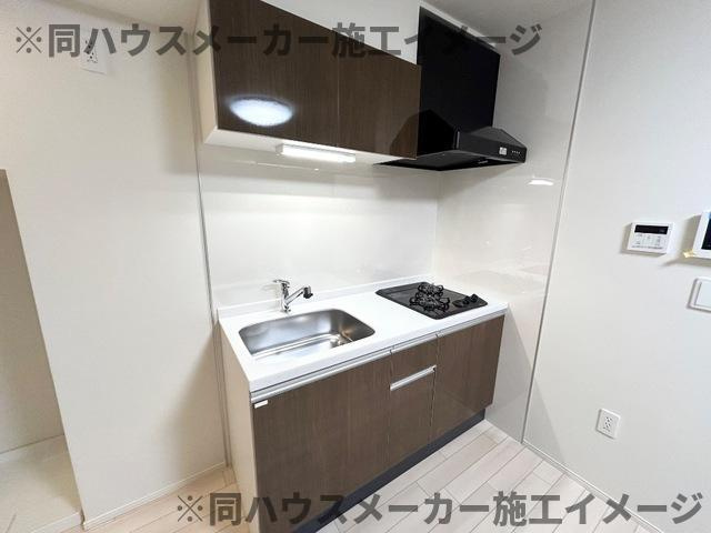 仮）日野市日野アパート新築工事のキッチン
