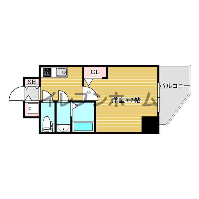 S-RESIDENCE阿波座bouncyの間取り