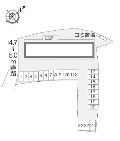 レオパレスベルエポックの駐車場