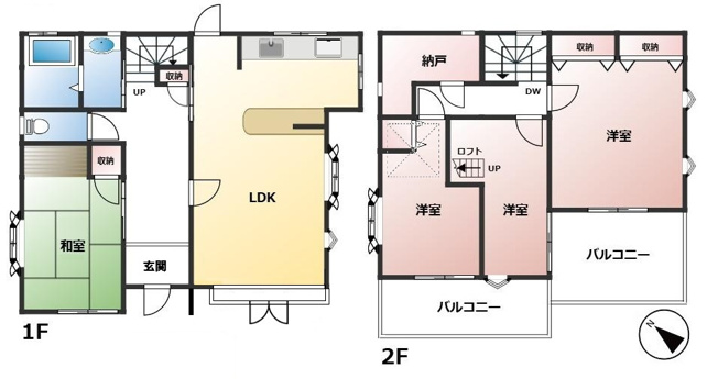 【間取り】 | 宗像市自由ヶ丘南2丁目戸建