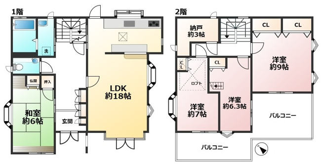 【間取り】 | 宗像市自由ヶ丘南2丁目戸建