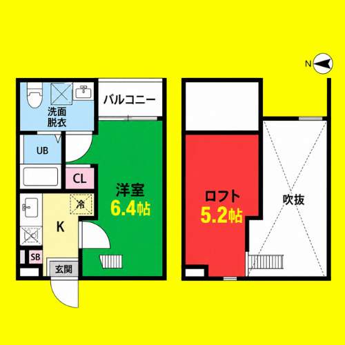 Embellir　Due(アンベリールドゥ)　名古屋市賃貸　仲介手数料無料の間取り