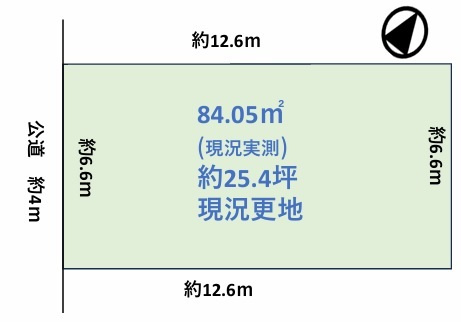 日高市高萩東3丁目　建築条件なし売地　JR川越線『武蔵高萩駅』徒歩22分　【高萩北小学区】の土地図