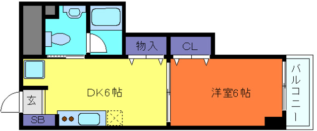 エスペランサ御影Ⅱの間取り