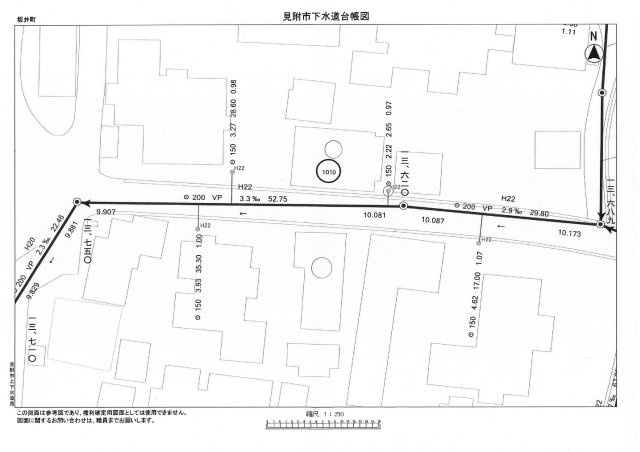見附市坂井町　売土地（更地渡し）の区画図