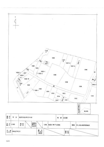 見附市坂井町　売土地（更地渡し）の区画図